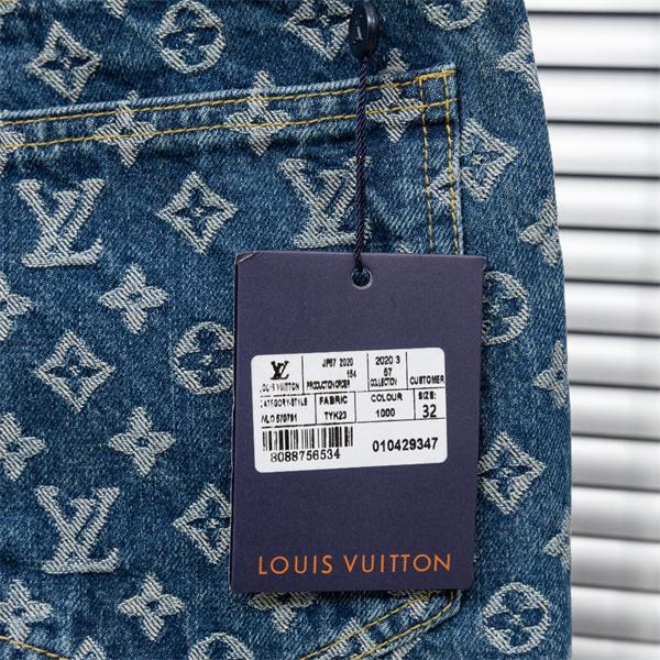 2025秋冬 ブルー カジュアル映え サイドライン LOUIS VUITTON ルイヴィトン スーパーコピー デニム