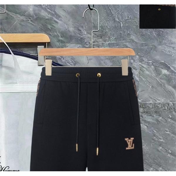 2025秋冬大人気・上品な ブラック スタイリッシュ LOUIS VUITTON ルイヴィトン コピー スウェットパンツ