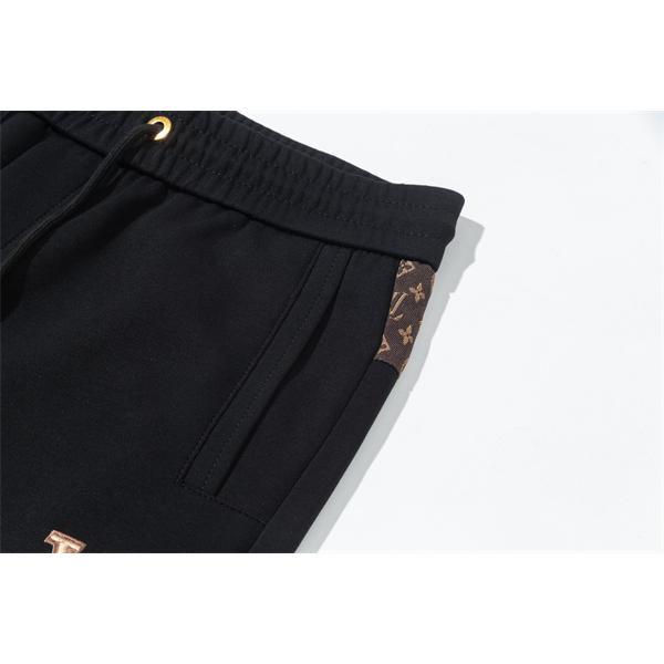 2025秋冬大人気・上品な ブラック スタイリッシュ LOUIS VUITTON ルイヴィトン コピー スウェットパンツ