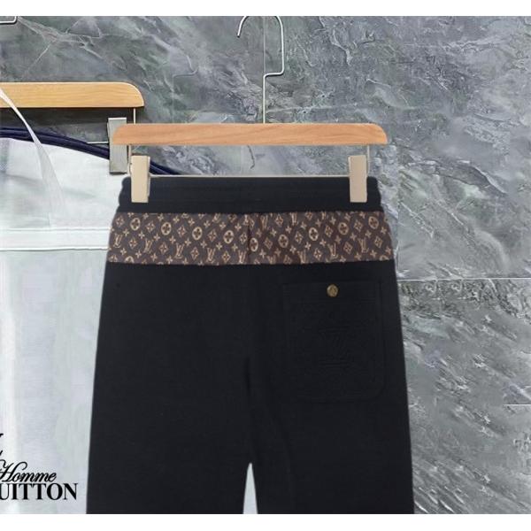 2025秋冬大人気・上品な ブラック スタイリッシュ LOUIS VUITTON ルイヴィトン コピー スウェットパンツ