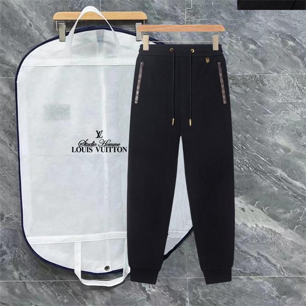 LOUIS VUITTON ルイヴィトン スーパーコピー 2025秋冬話題・落ち着いた ブラック 柔軟 スリムパンツ