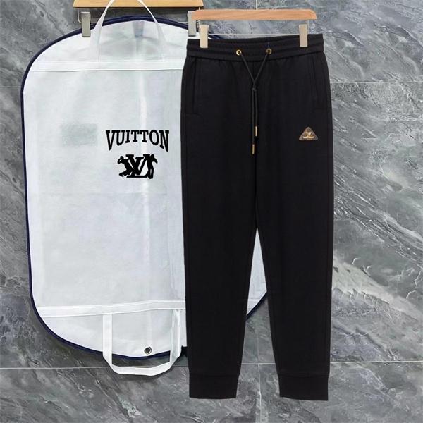 LOUIS VUITTON ルイヴィトン コピー 2025秋冬トレンド必須・洗練された ブラック モダン ジョガーパンツ