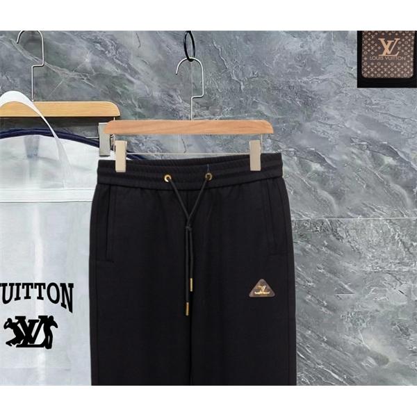 LOUIS VUITTON ルイヴィトン コピー 2025秋冬トレンド必須・洗練された ブラック モダン ジョガーパンツ