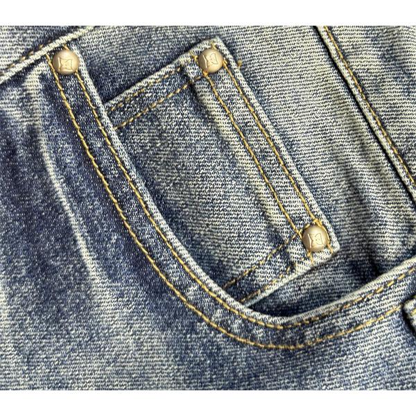 LOUIS VUITTON ルイヴィトン スーパーコピー 2025秋冬注目・インディゴ 立体ロゴ エンボス デニムパンツ 