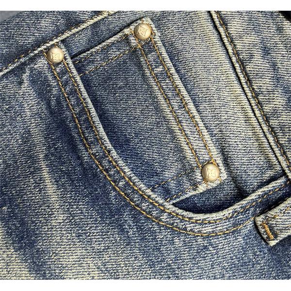 LOUIS VUITTON ルイヴィトン コピー 2025秋冬・グレーデニム パッチワーク風 デザインパンツ 要チェック