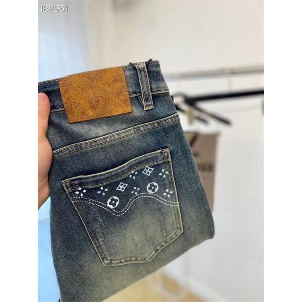 2025秋冬おすすめ・柔和 インディゴ モノグラム LOUIS VUITTON ルイヴィトン コピー デニムパンツ 人気