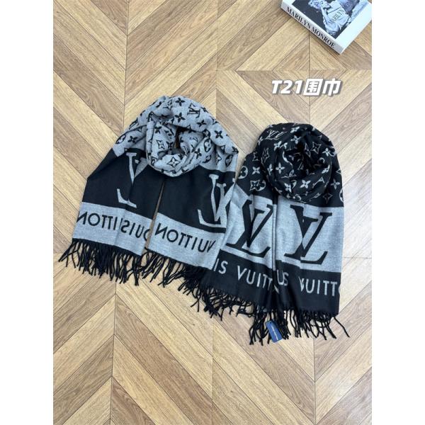 穏やか グレー 2025秋冬注目・上品シック LOUIS VUITTON ルイヴィトン スーパーコピー マフラー