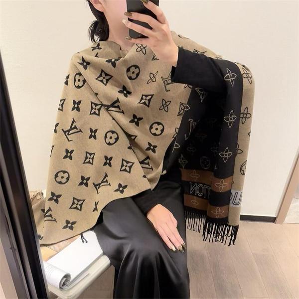 ブラック 2025秋冬話題・大人エレガンス LOUIS VUITTON ルイヴィトン コピー マフラー