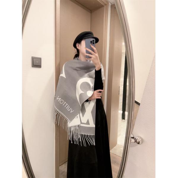 LOUIS VUITTON ルイヴィトン コピー ライトグレー 2025秋冬新作・洗練モダン マフラー