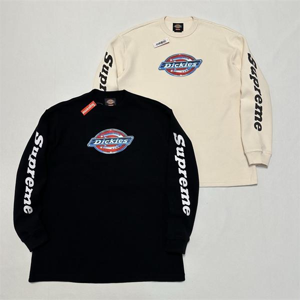 ☆トレンド☆DKシュプリーム長袖tシャツコピー SUPREME X DICKIES コラボ FW25 THERMAL L/S TEE 