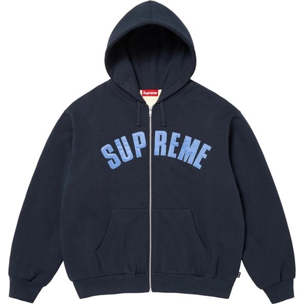３色☆[S02596] Sup Arc Thermal Lined Zip Up Hooded Sweatshirt logoシュプリームジップアップコピー 激レアアイテム
