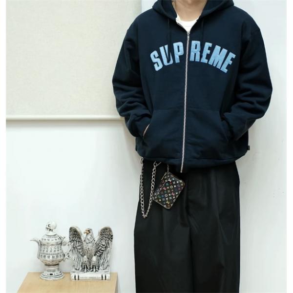 ３色☆[S02596] Sup Arc Thermal Lined Zip Up Hooded Sweatshirt logoシュプリームジップアップコピー 激レアアイテム