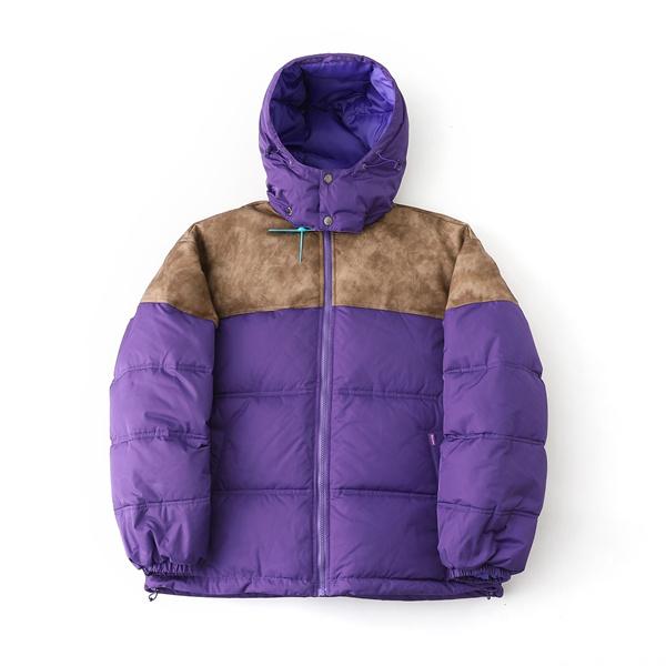 人気お洒落☆Supreme  25FW LEATHER YOKE PUFFER JACKETシュプリームダウンジャケットコピー 防寒性抜群