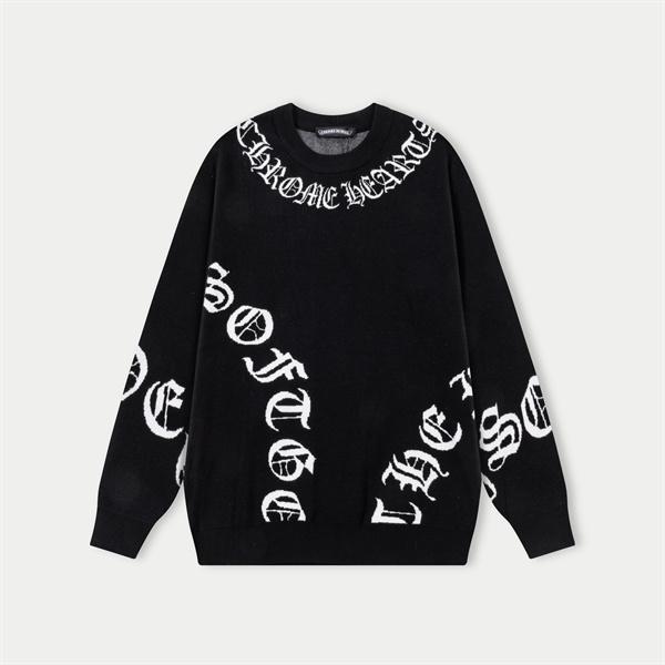 CHROME HEARTS 2025秋冬 高級感あふれる ブラック セーター ふんわり暖か モード系 クロムハーツ コピー