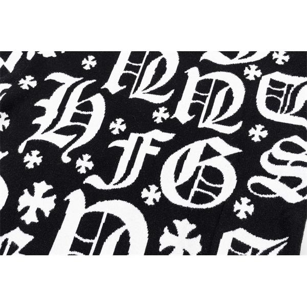  2025秋冬 限定 CHROME HEARTS クロムハーツ コピー プレミアム ブラック プルオーバー ニット 人気 