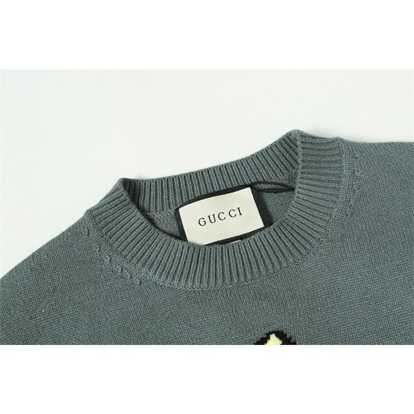 2025秋冬 暖か グレー 人気 ニット 可愛い グッチ コピー 柔らか暖か レトロポップ
