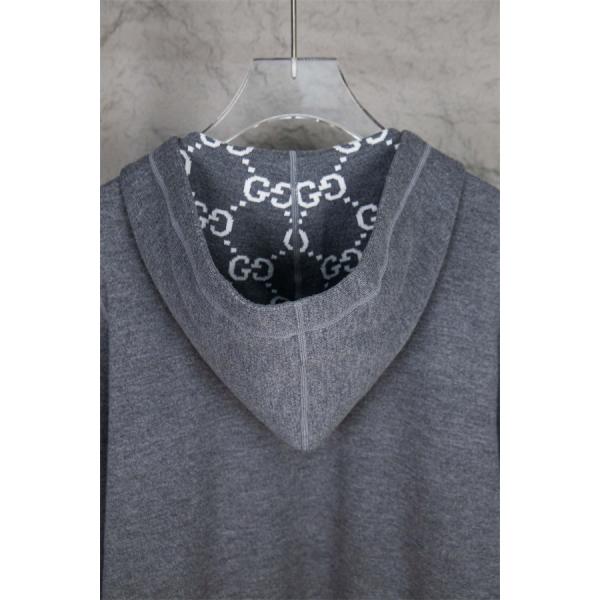 2025秋冬 暖か グレー GUCCI グッチ コピー パーカー 人気必至 カジュアル高級感