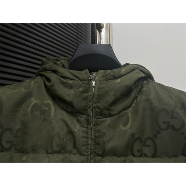 グッチ コピー 2025秋冬 防寒 ネイビー GUCCI ダウン 売れ筋注目 大人モード