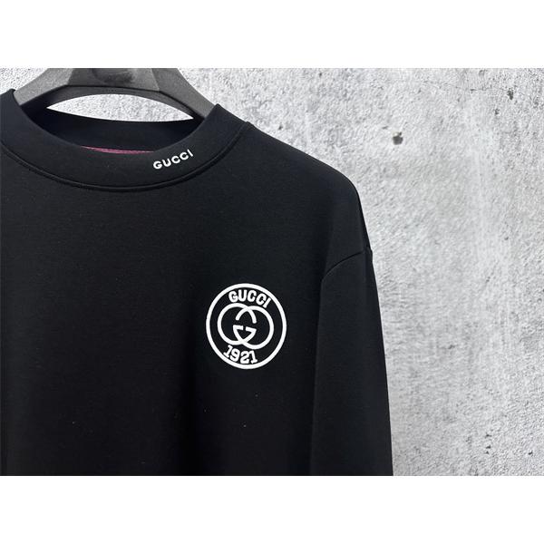  2025秋冬 定番 ブラック GUCCI ロンT おしゃれ 高評価 グッチ コピー