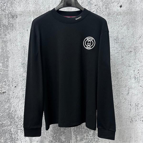  2025秋冬 定番 ブラック GUCCI ロンT おしゃれ 高評価 グッチ コピー
