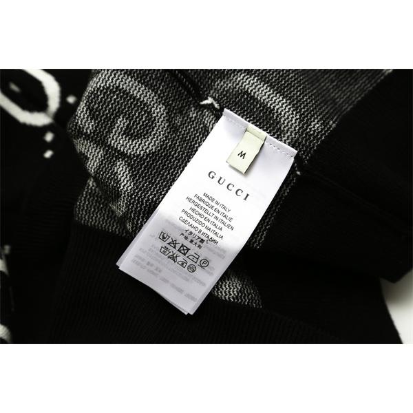 2025秋冬 高級暖か ネイビー GG総柄 GUCCI ニットセーター 大人上品  グッチ コピー