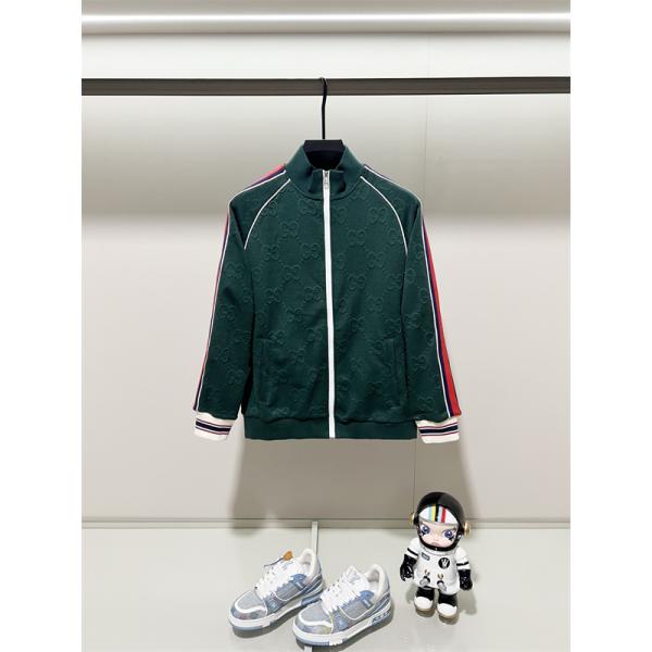 2025秋冬 プレミアム質感 ブラック GGジャカード GUCCI グッチ コピー トラックジャケット 