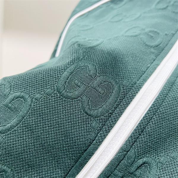 2025秋冬 プレミアム質感 ブラック GGジャカード GUCCI グッチ コピー トラックジャケット 