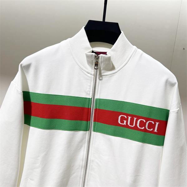 グッチ コピー 2025秋冬 大人モード ブラック GUCCI ロゴライン ジップアップジャケット 