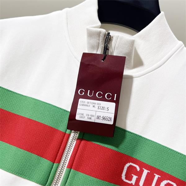 グッチ コピー 2025秋冬 大人モード ブラック GUCCI ロゴライン ジップアップジャケット 