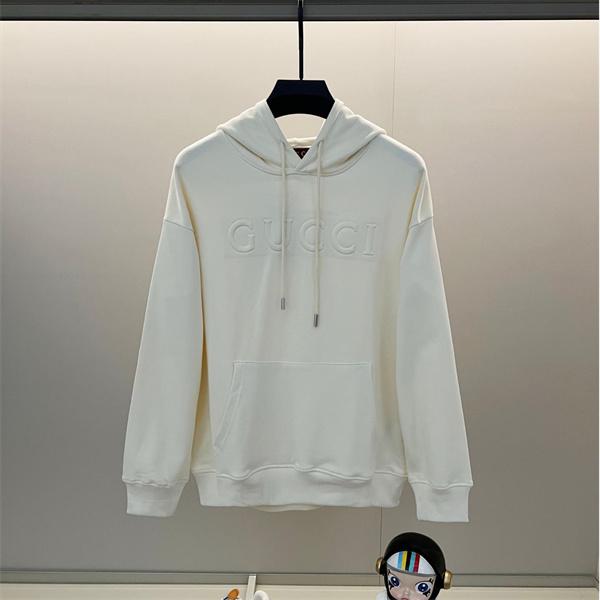 2025秋冬 ホワイト GUCCI グッチ コピー パーカー 高級感漂う 大人カジュアル 人気必至