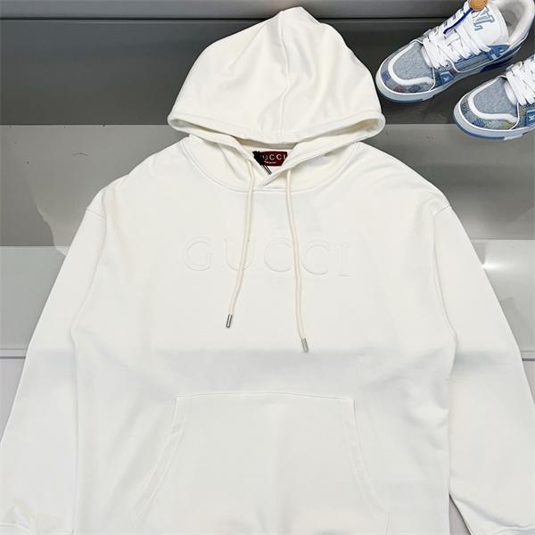 2025秋冬 ホワイト GUCCI グッチ コピー パーカー 高級感漂う 大人カジュアル 人気必至