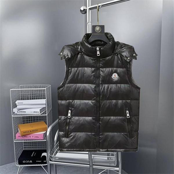 2025秋冬 軽量暖か ブラック MONCLER モンクレール コピー ダウンベスト 高機能デザイン