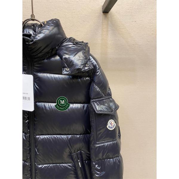 モンクレール コピー 2025秋冬 極暖プレミアム ブラック MONCLER ダウンジャケット 光沢リッチ