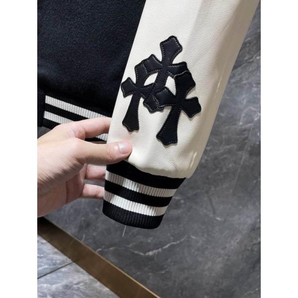 お洒落人気☆☆Chrome Hearts Cross Patch Varsity Jacketクロムハーツジャケットコピー2025-2026秋冬上品