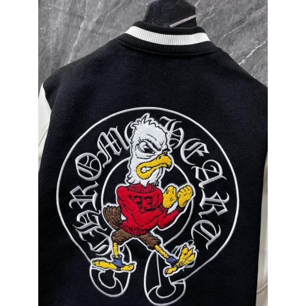 お洒落人気☆☆Chrome Hearts Cross Patch Varsity Jacketクロムハーツジャケットコピー2025-2026秋冬上品