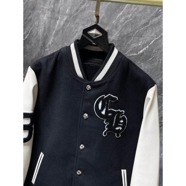 お洒落人気☆☆Chrome Hearts Cross Patch Varsity Jacketクロムハーツジャケットコピー2025-2026秋冬上品