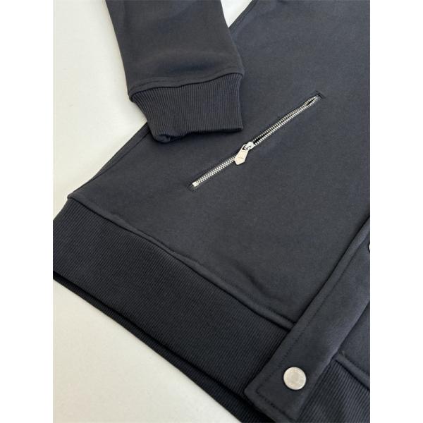 2025秋冬 上質 ダークグレー HERMES スエルメス コピー タジャン風 ジャケット 大人シック おしゃれ 