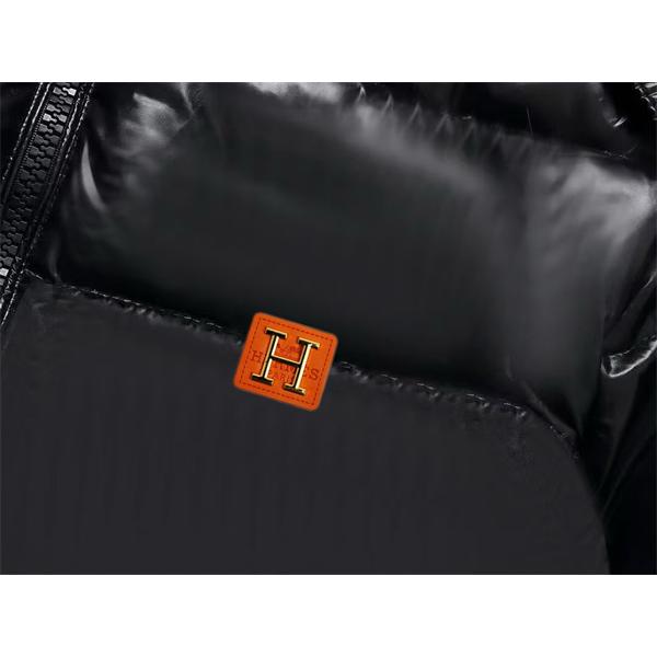 2025秋冬 新作 ブラック 高級感 ダウンジャケット 大人シック 暖かい HERMES エルメス コピー 冬コーデ