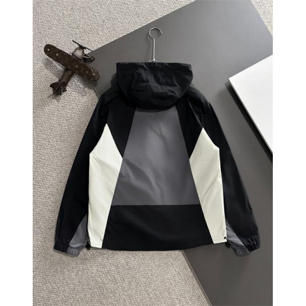 2025秋冬 機能性 ブラック×グレー HERMES エルメス コピー ジャケット 軽量スタイリッシュ