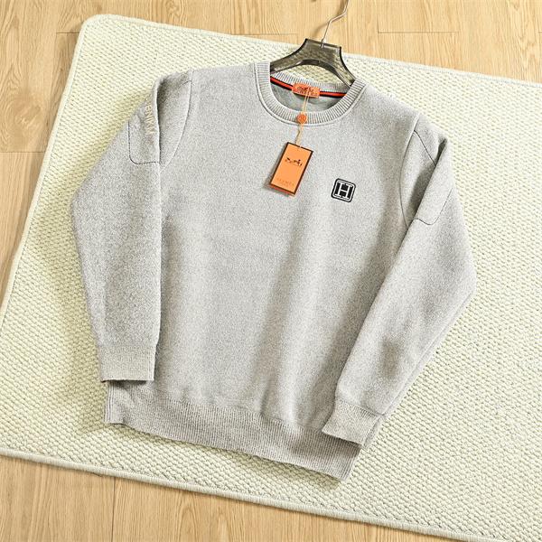 暖か グレー系 HERMES エルメス コピー ニットセーター ベーシック万能 人気