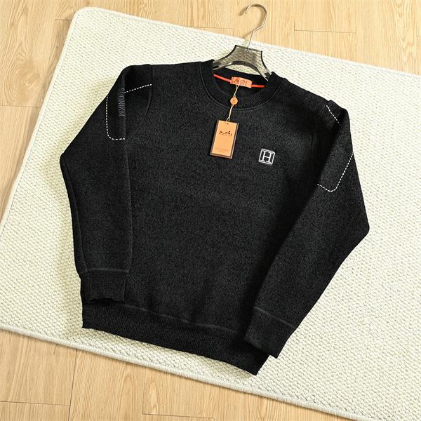 暖か グレー系 HERMES エルメス コピー ニットセーター ベーシック万能 人気