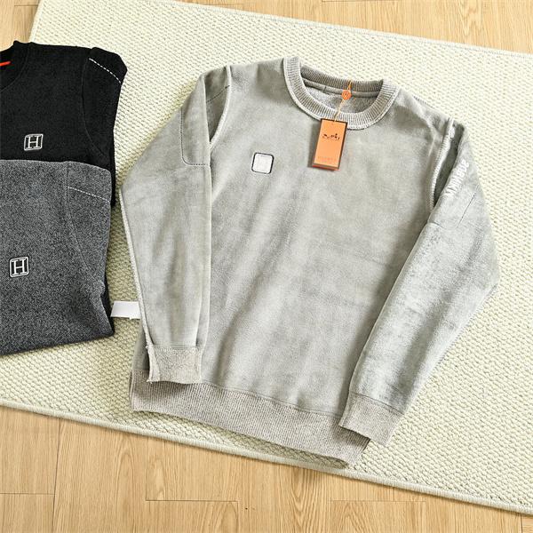 暖か グレー系 HERMES エルメス コピー ニットセーター ベーシック万能 人気