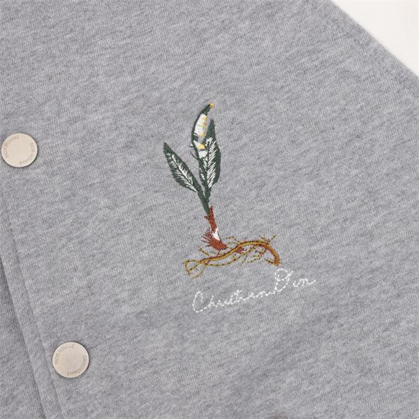 グレー 大人カジュアル 刺繍アクセント 定番人気アウター ジャケット DIOR ディオール コピー　 