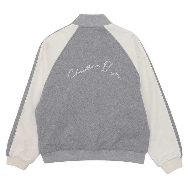 グレー 大人カジュアル 刺繍アクセント 定番人気アウター ジャケット DIOR ディオール コピー　 