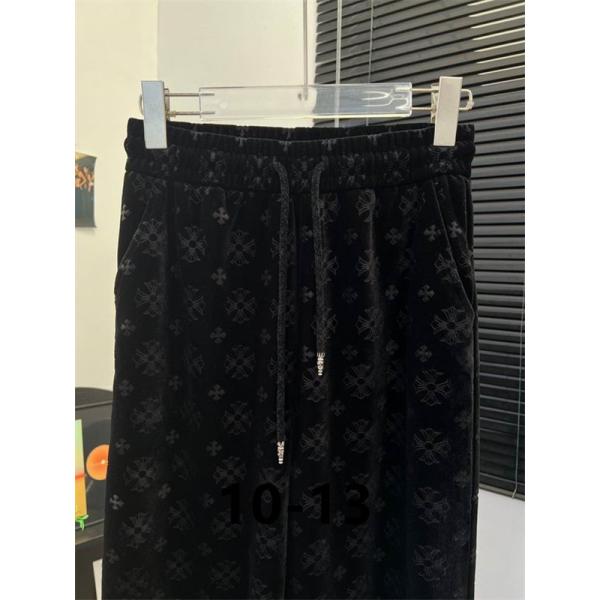 2025秋冬 CHROME HEARTS クロムハーツ コピー ラグジュアリー ブラック パンツ 美脚シルエット