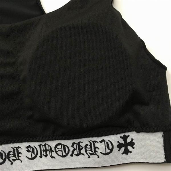 クロムハーツ コピー 2025秋冬 高級感 CHROME HEARTS ブラック CHロゴ スポーツブラ＆レギンスセット 美シルエット
