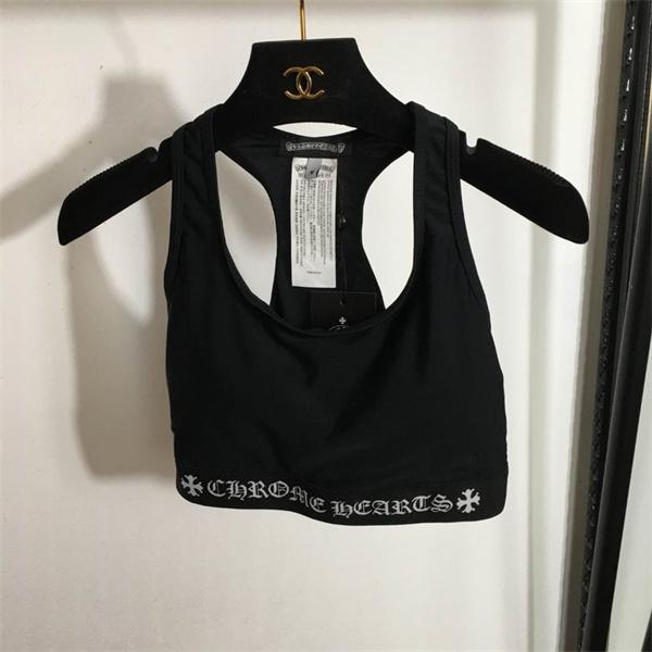 クロムハーツ コピー 2025秋冬 高級感 CHROME HEARTS ブラック CHロゴ スポーツブラ＆レギンスセット 美シルエット