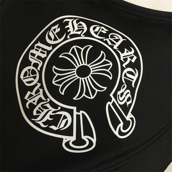 CHROME HEARTS シック ブラック クロムハーツ コピー スポーツブラ＆レギンスセット 大人スタイル