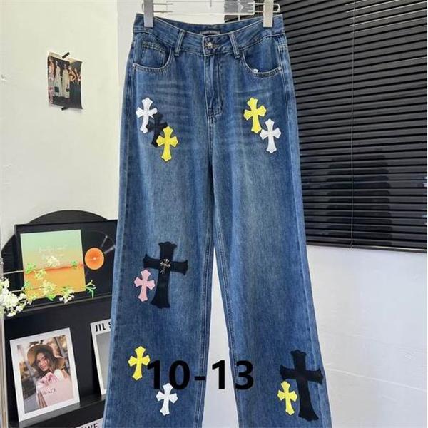 クロムハーツ コピー 2025秋冬 遊び心 高級感 CHROME HEARTS デニム 大人 カジュアル デニムパンツ