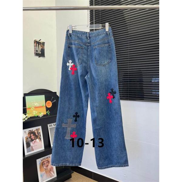 クロムハーツ コピー 2025秋冬 遊び心 高級感 CHROME HEARTS デニム 大人 カジュアル デニムパンツ